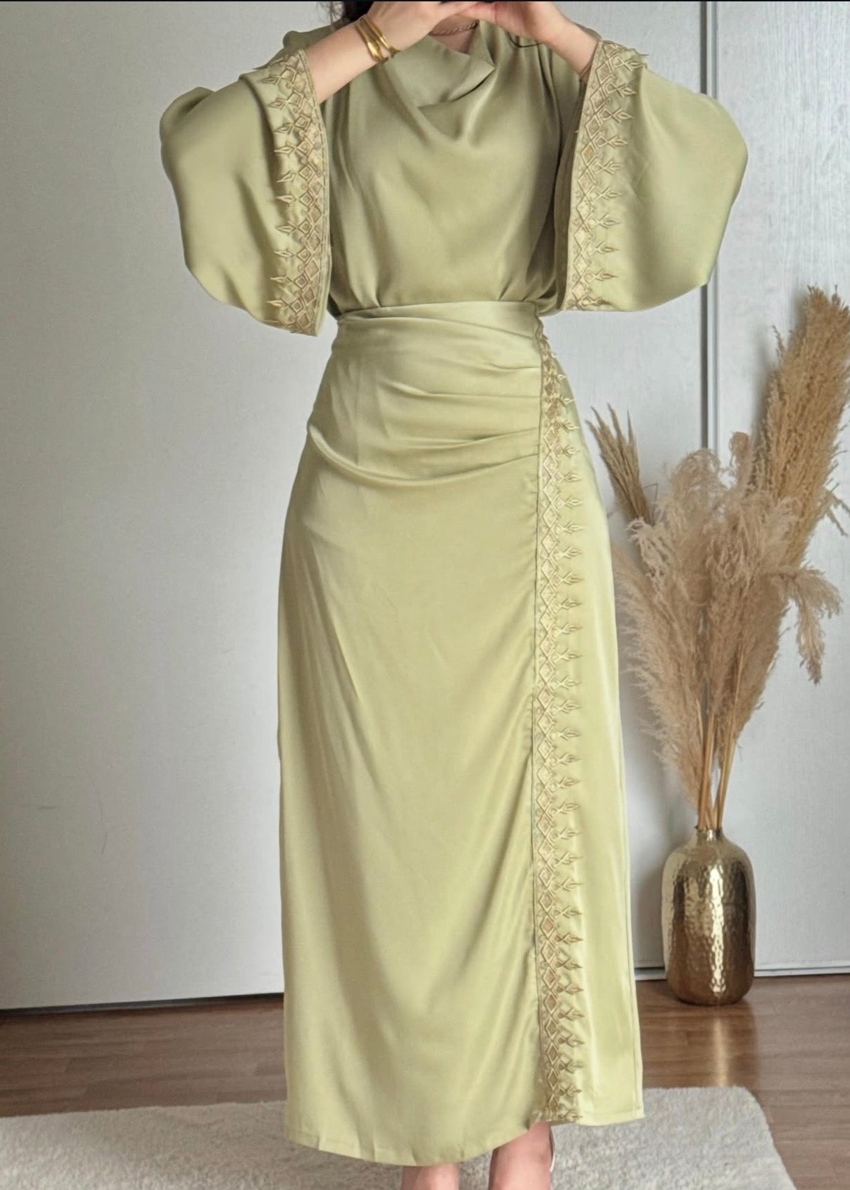 Rayhana Embellished Skirt Co ord Set