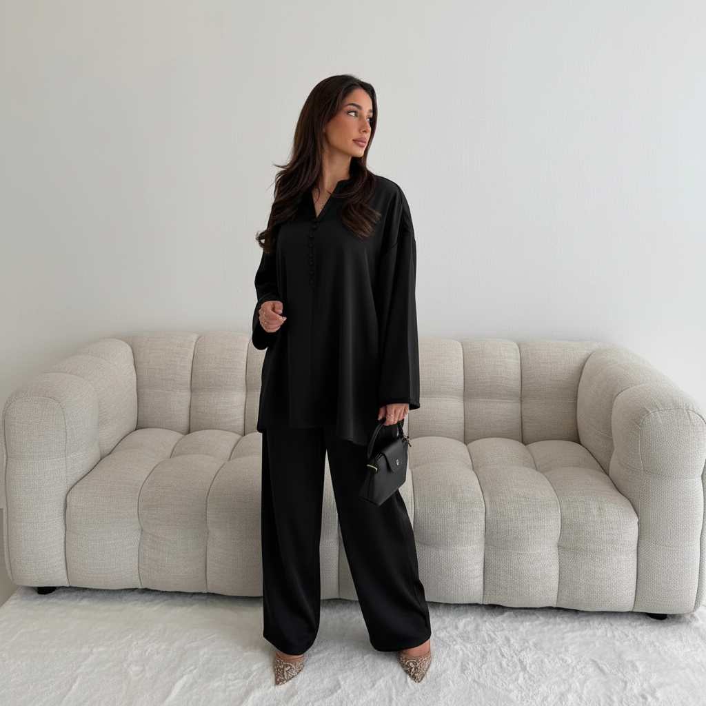 Norah Button Detail Co Ord