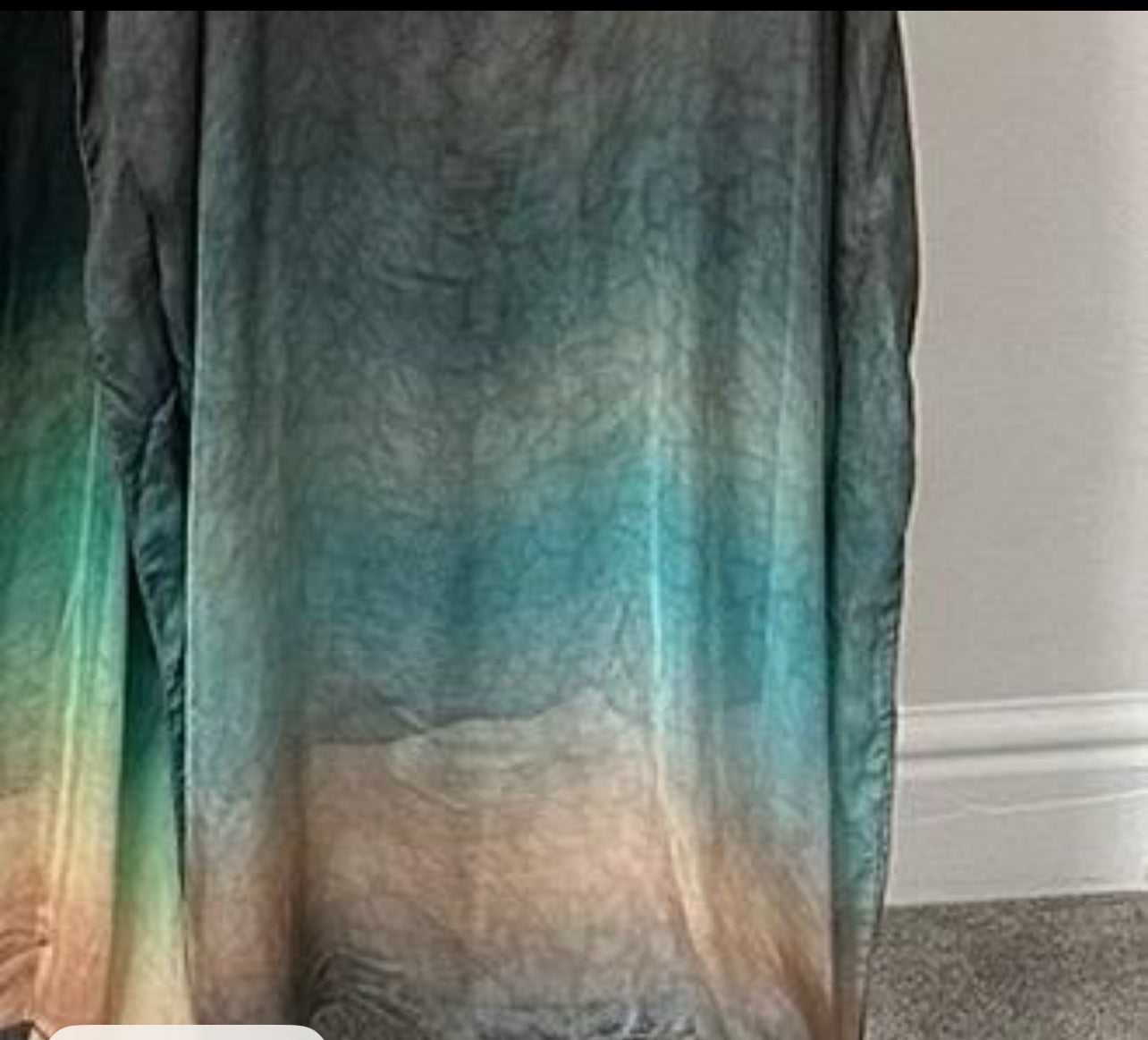 Women's Ombré Print Silk Chiffon Kaftan Dress for occasion Wear - Womenswear