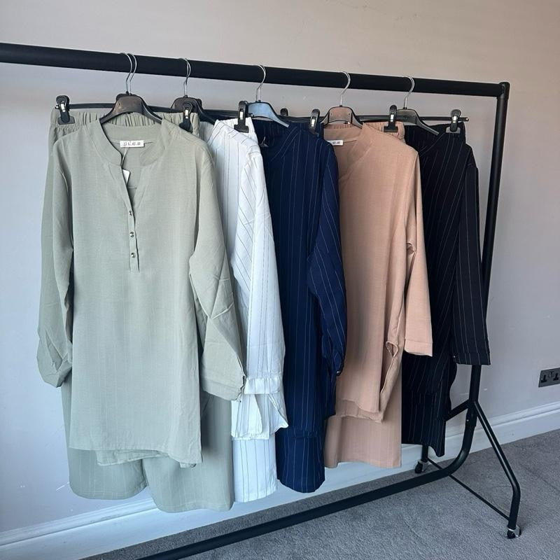 Pinstripe Tunic Style Coord