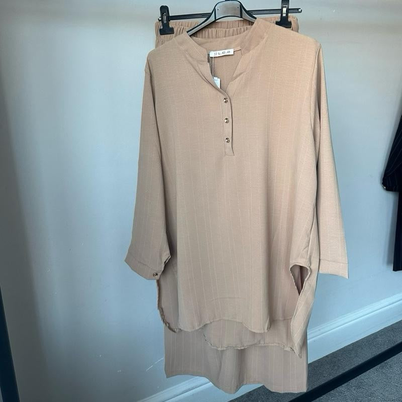 Pinstripe Tunic Style Coord