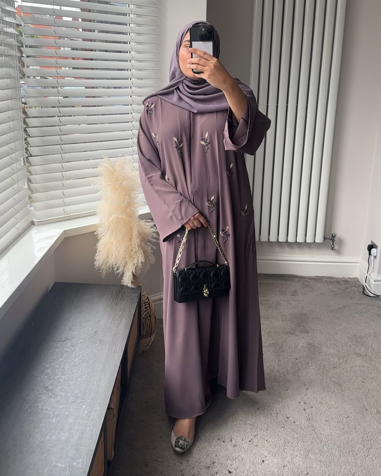 Khadeejah Embellished Abaya with Hijab