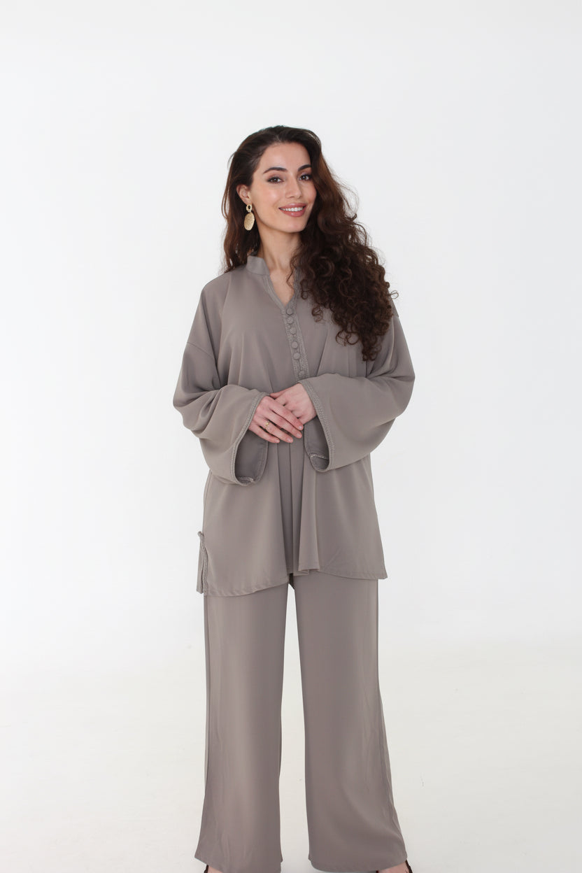 Norah Button Detail Co Ord