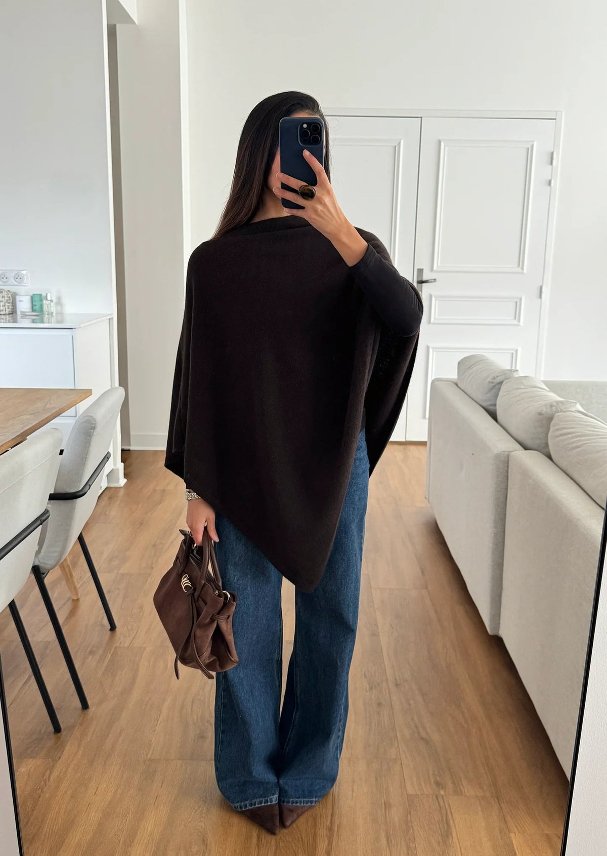 Soft Knit Poncho Top