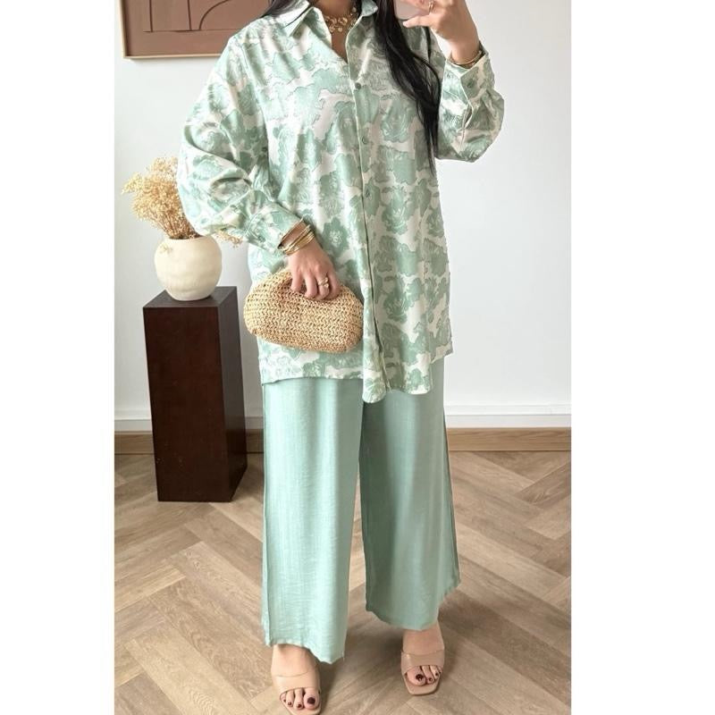 Ameesa Floral Textured Coord