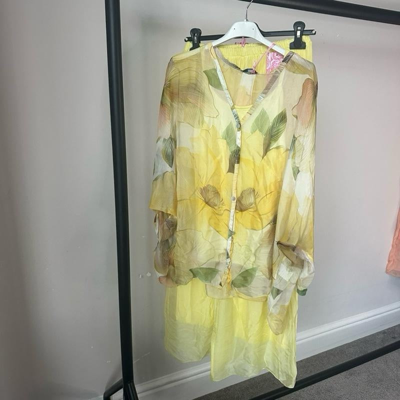 Aria Silk Chiffon Summer Coord Set