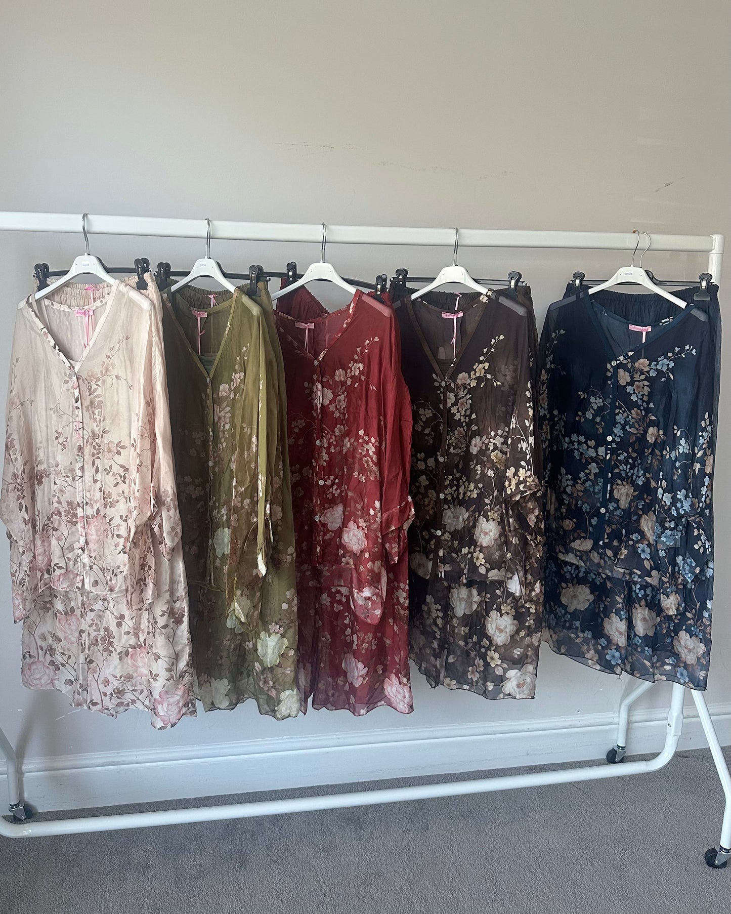 Luna Floral Chiffon-Silk Co Ord
