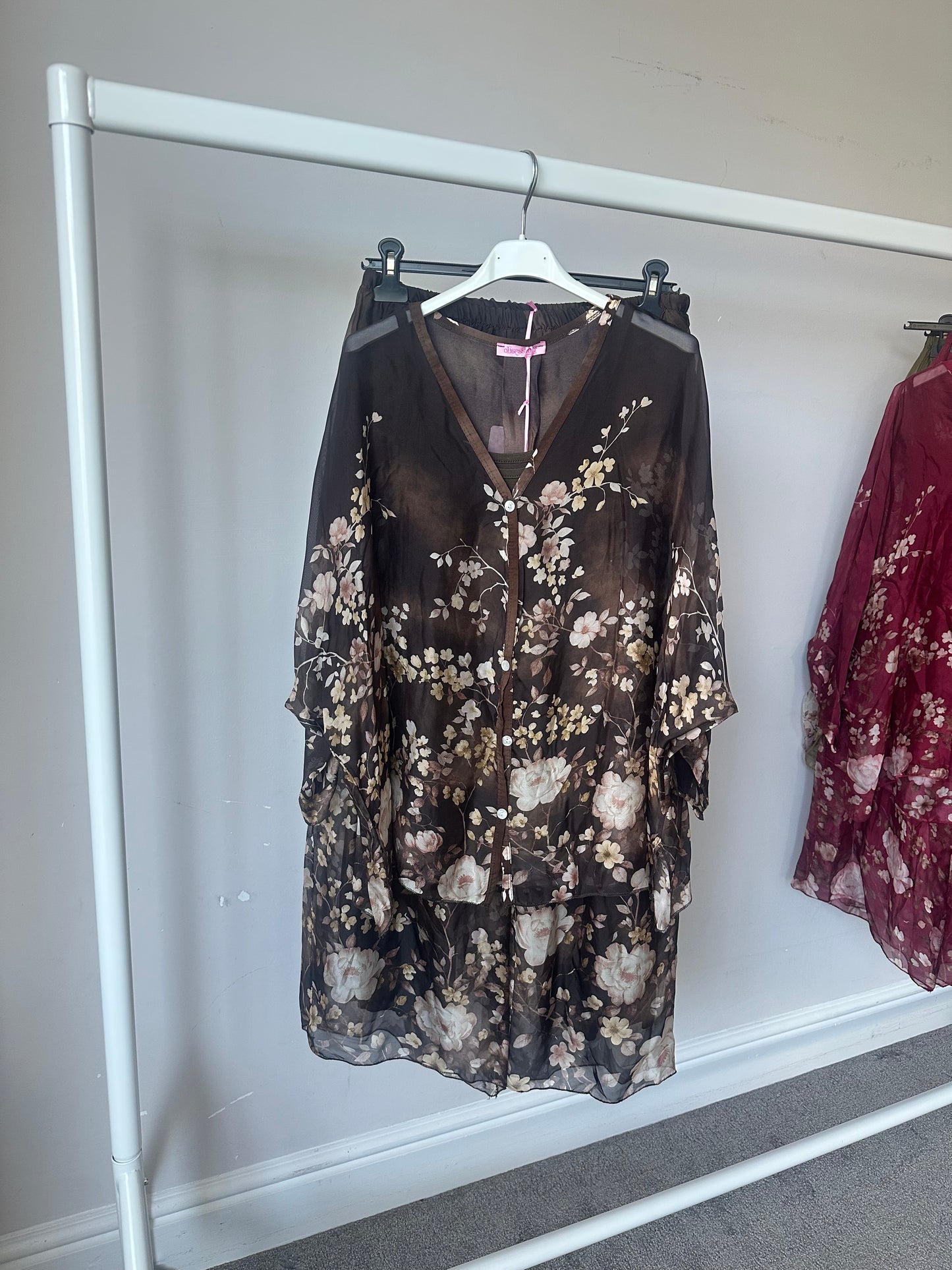 Luna Floral Chiffon-Silk Co Ord