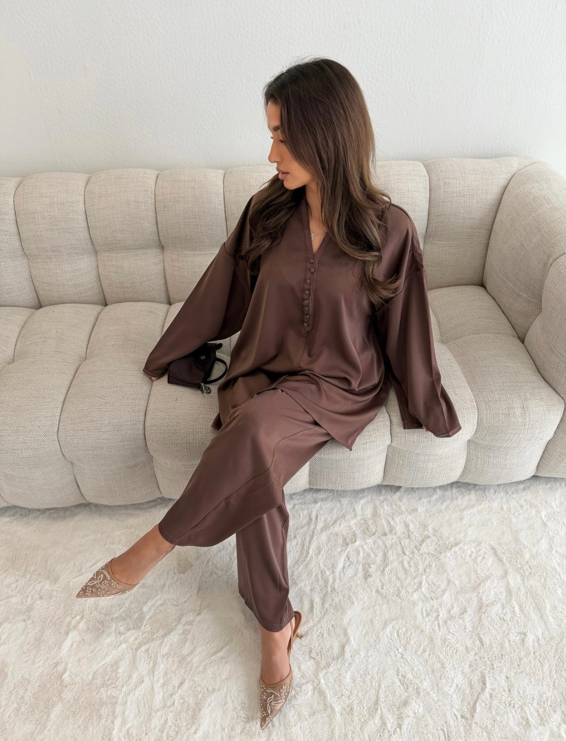 Norah Button Detail Co Ord
