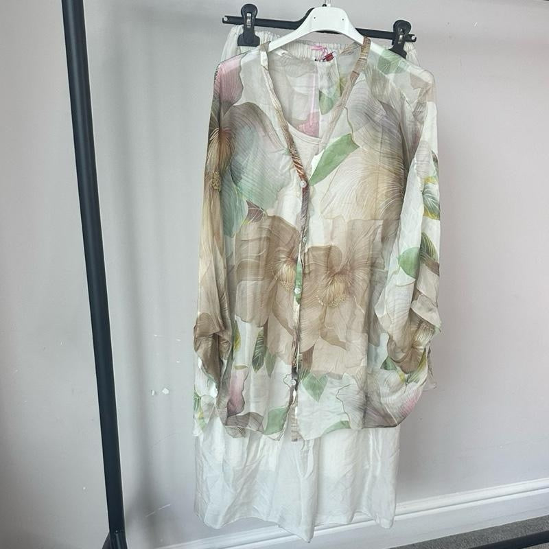 Aria Silk Chiffon Summer Coord Set