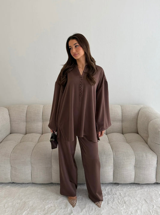 Norah Button Detail Co Ord