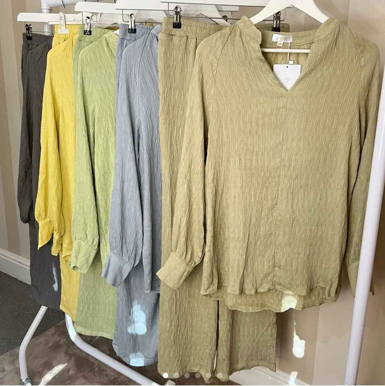 Crinkle textured Premium Tunic Coord