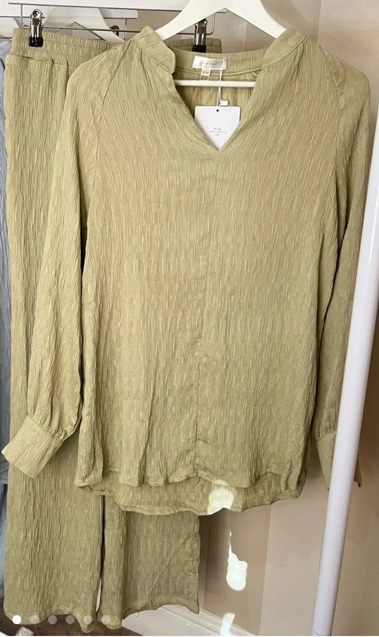 Crinkle textured Premium Tunic Coord