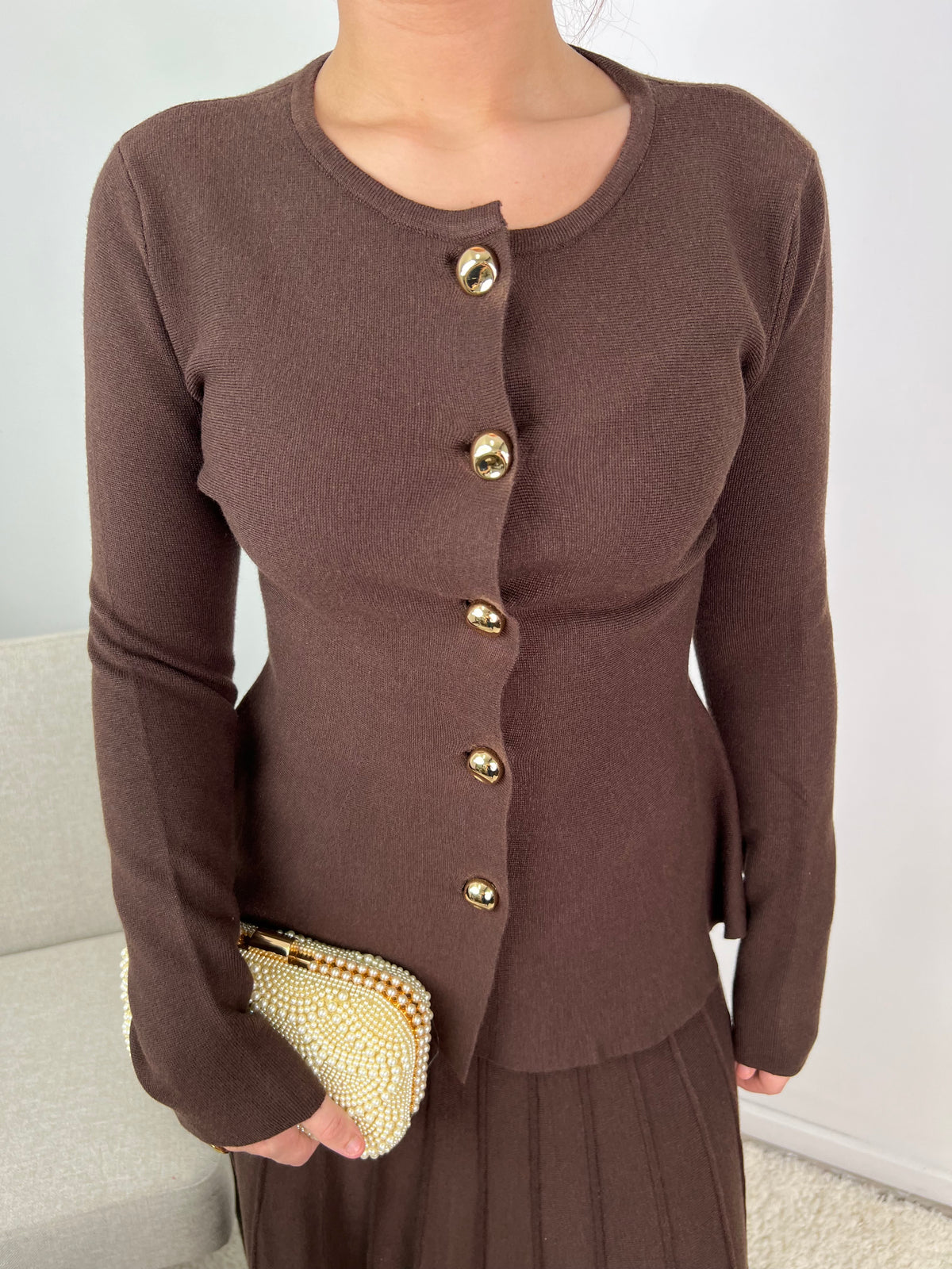 Nina Cardigan Knit Skirt Co Ord