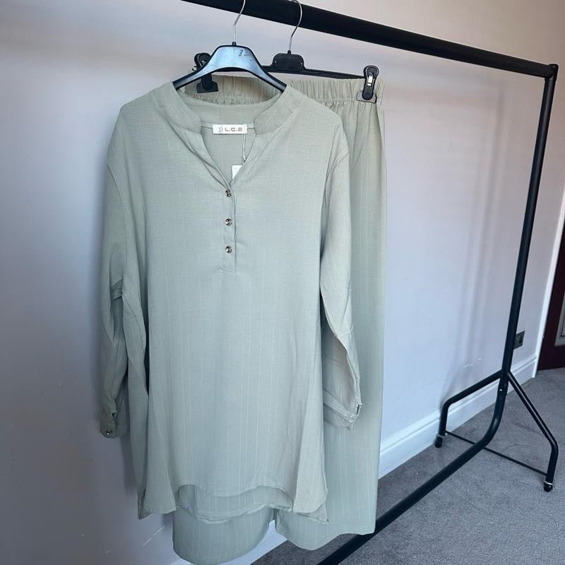 Pinstripe Tunic Style Coord