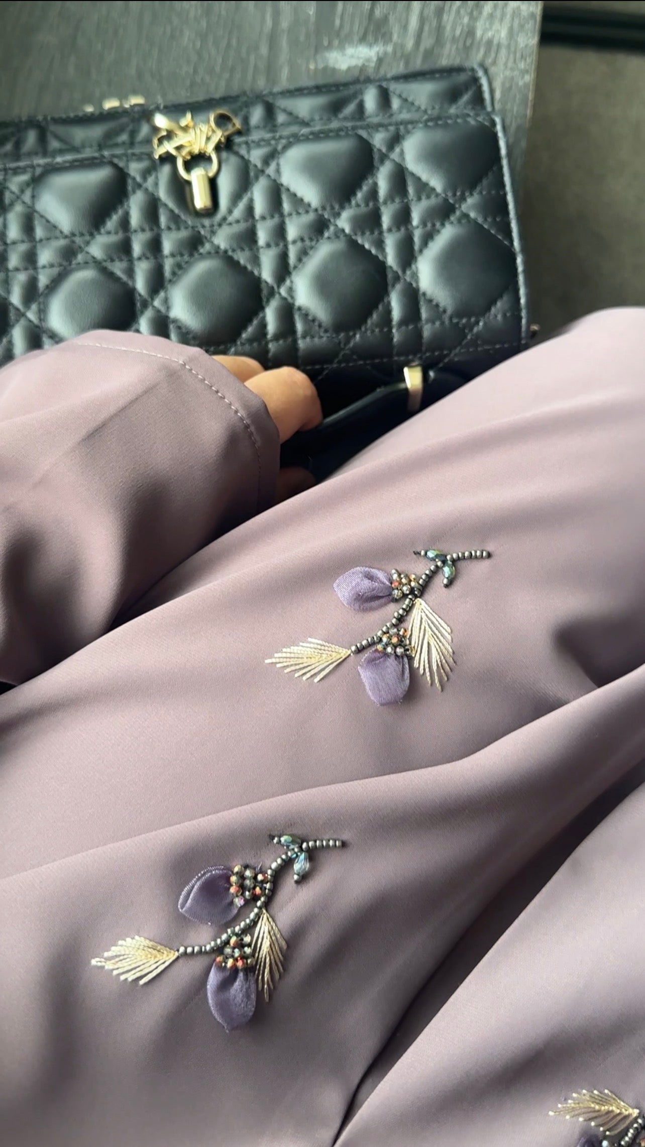 Khadeejah Embellished Abaya with Hijab
