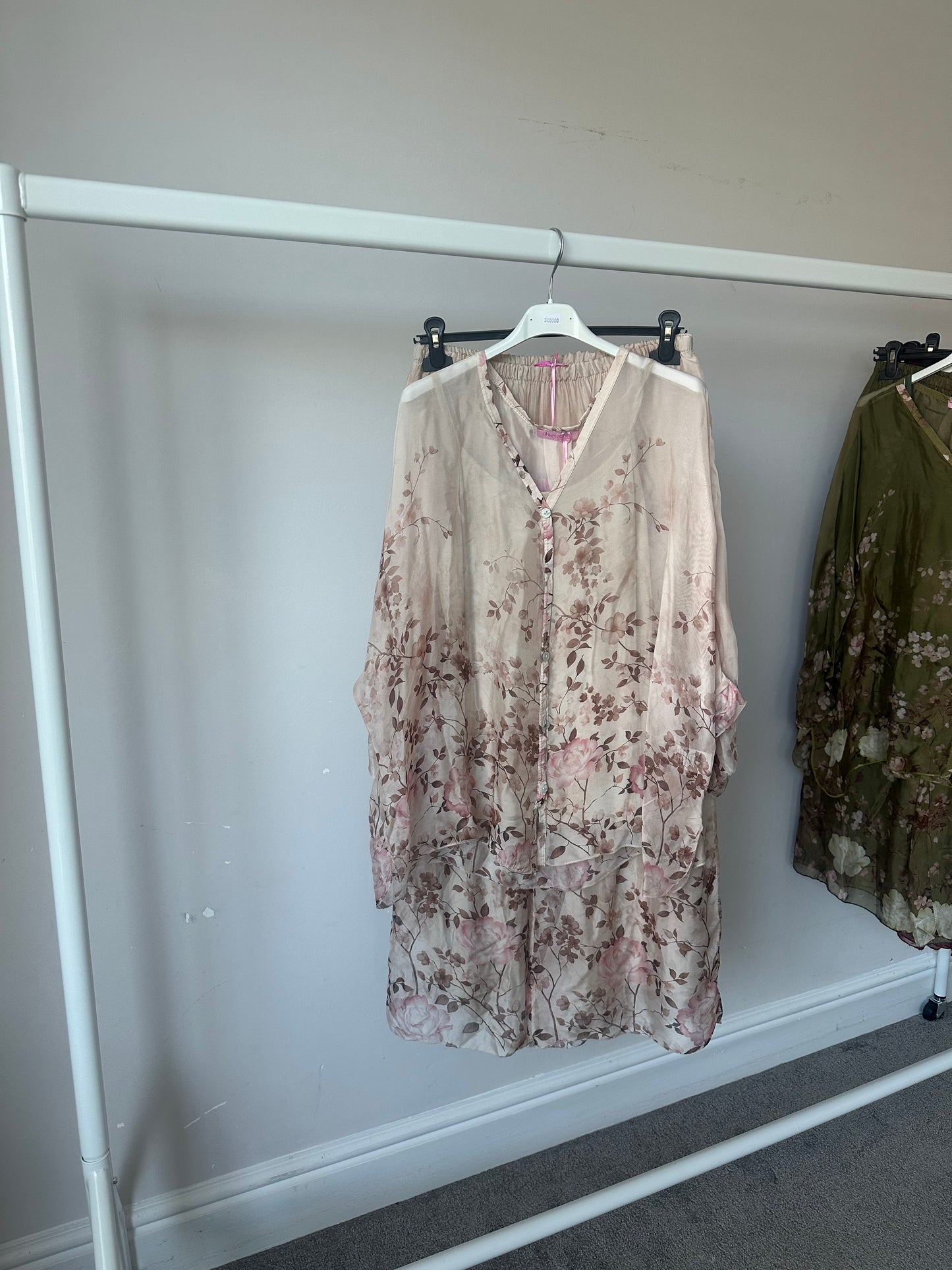 Luna Floral Chiffon-Silk Co Ord