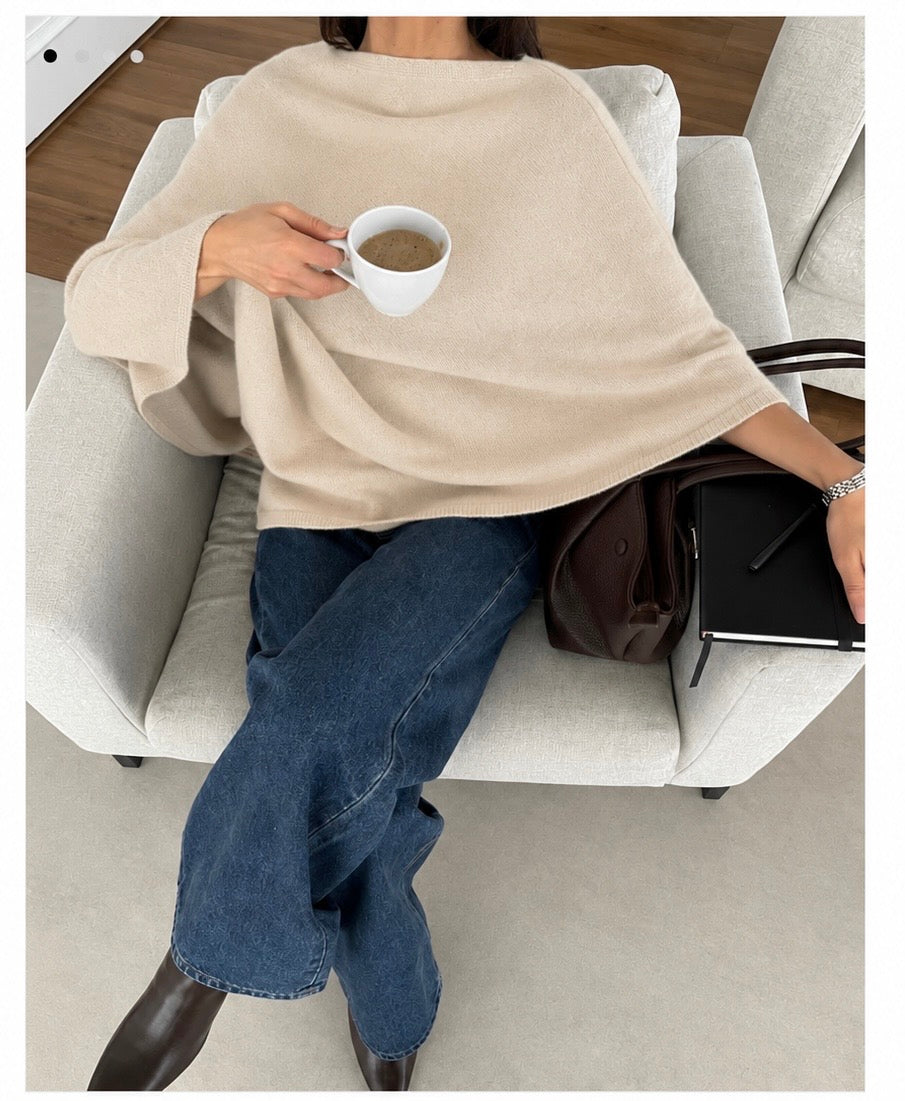 Soft Knit Poncho Top