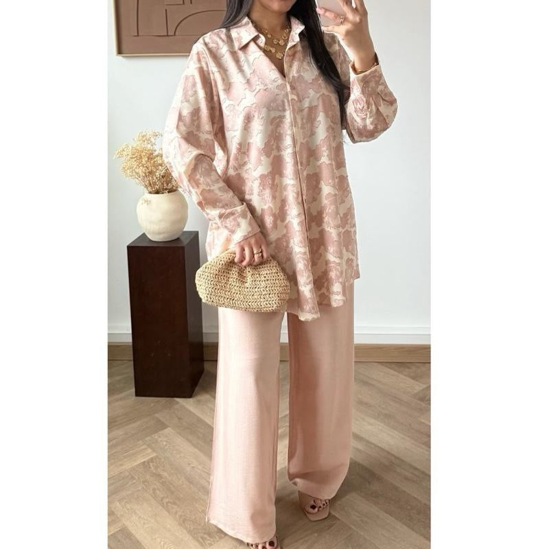 Ameesa Floral Textured Coord