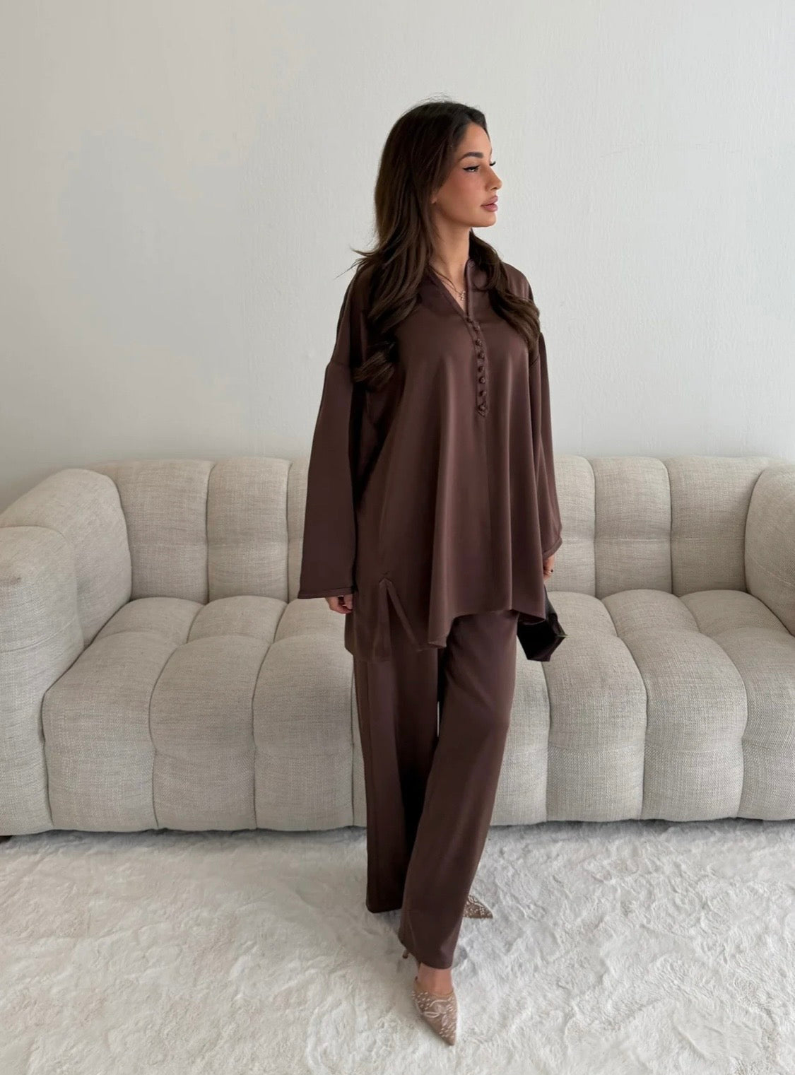 Norah Button Detail Co Ord