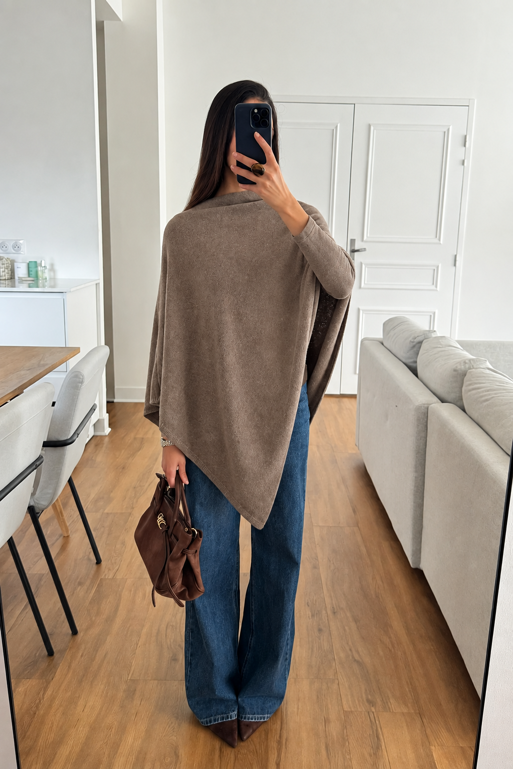 Soft Knit Poncho Top