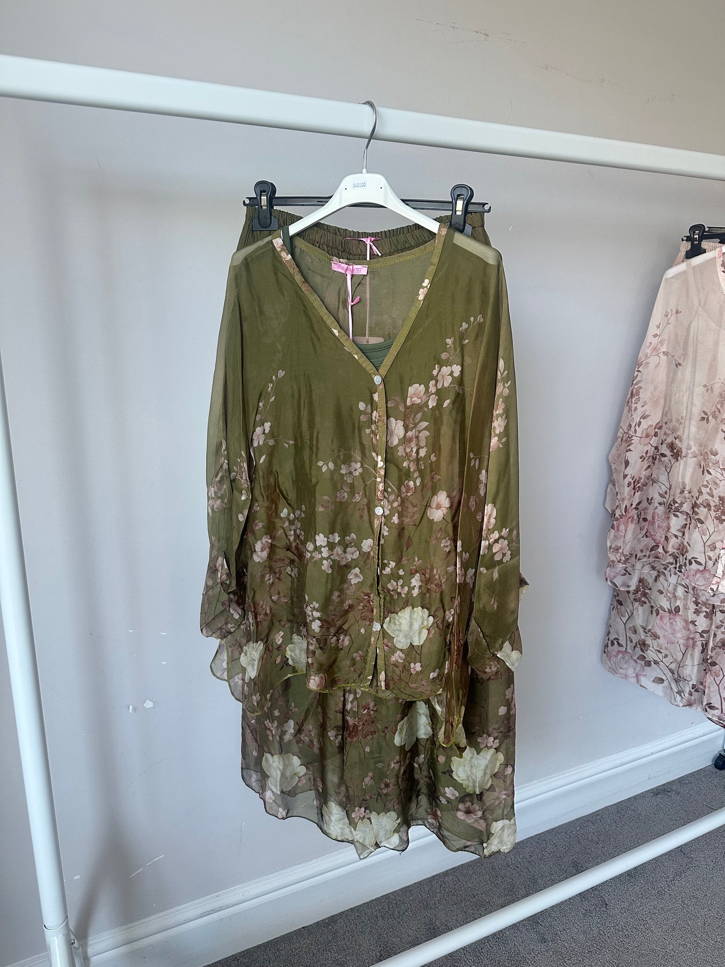 Luna Floral Chiffon-Silk Co Ord