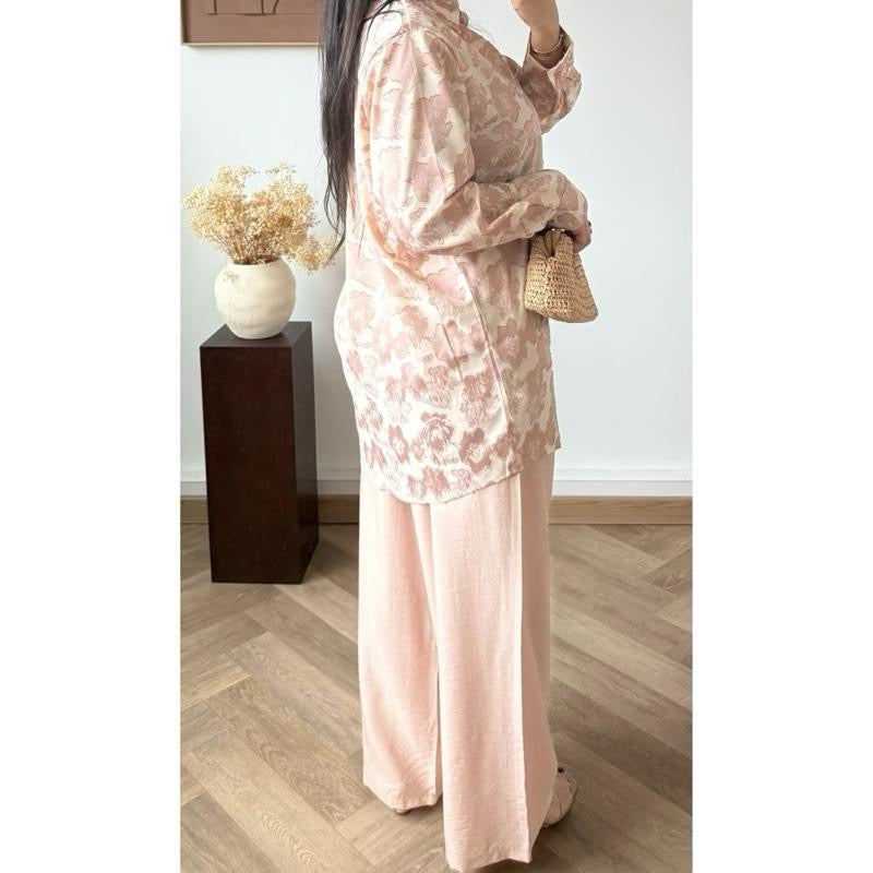 Ameesa Floral Textured Coord