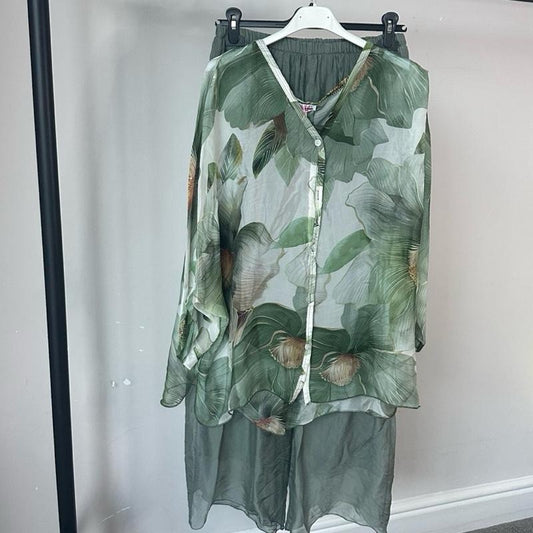 Aria Silk Chiffon Summer Coord Set