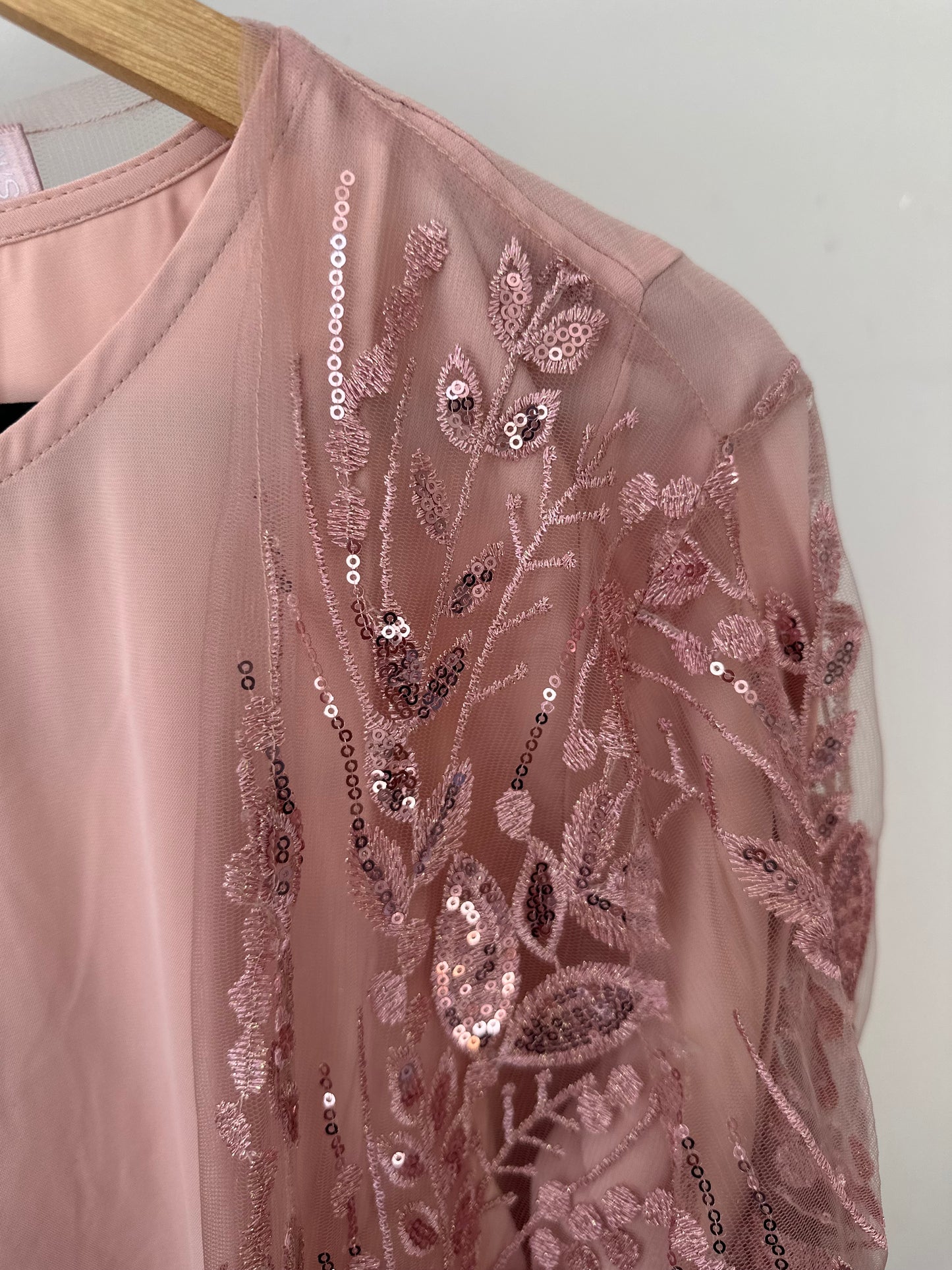 Mariam Embellished Dress and Kimono Abaya Set