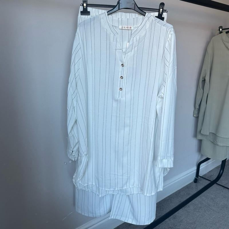 Pinstripe Tunic Style Coord