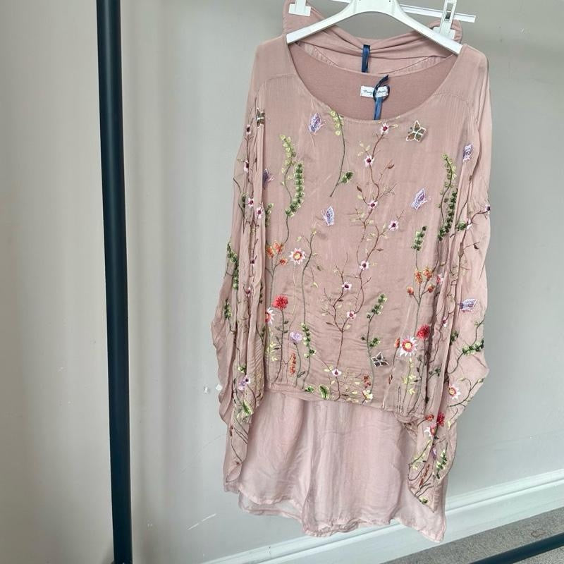 Sasha Chiffon Silk Embroidered Coord