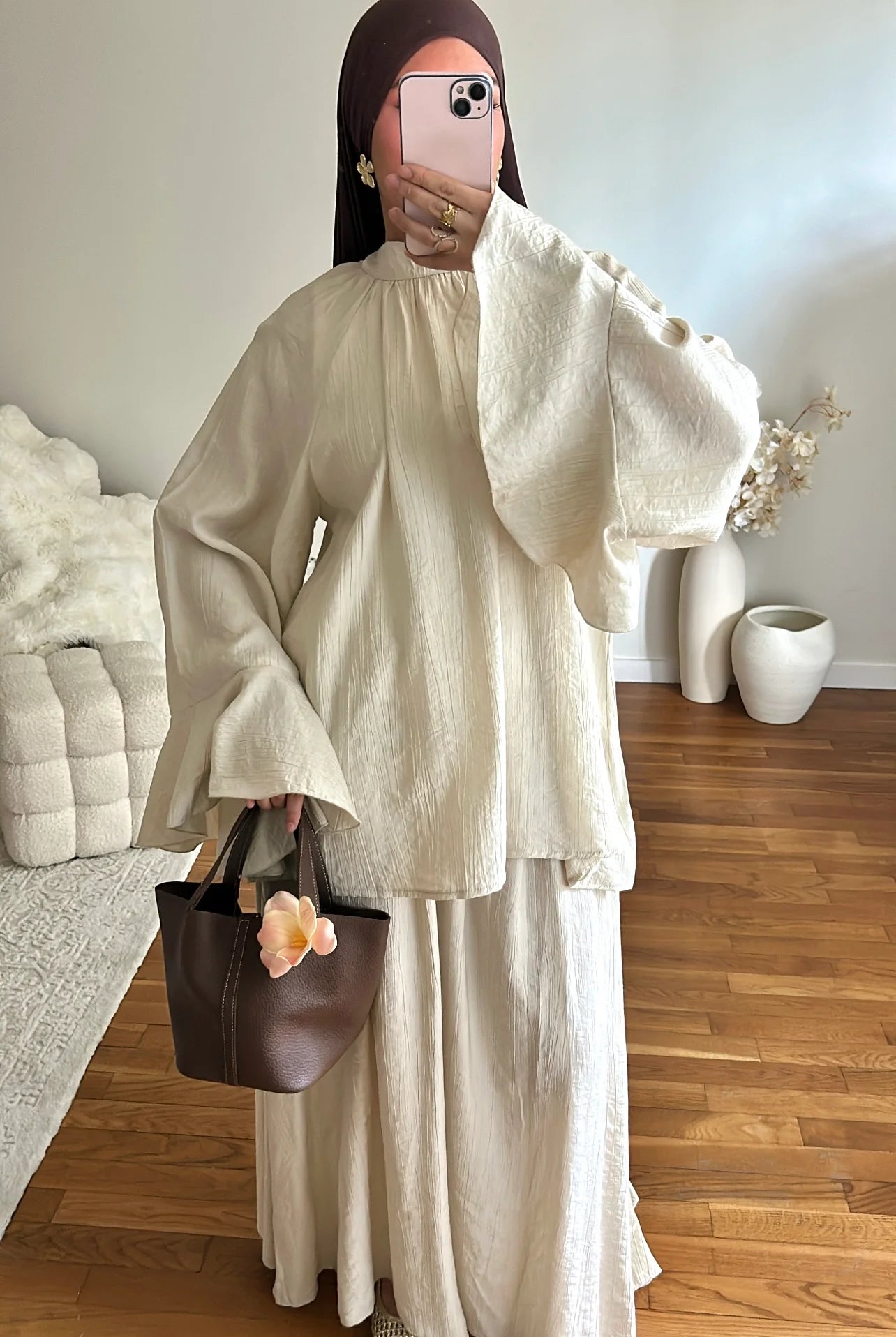 Seema Frill Sleeve Skirt Co Ord with Belt