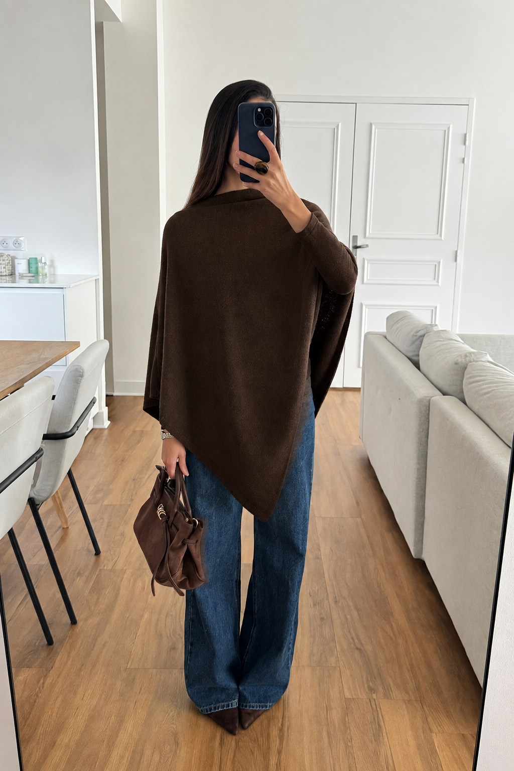 Soft Knit Poncho Top