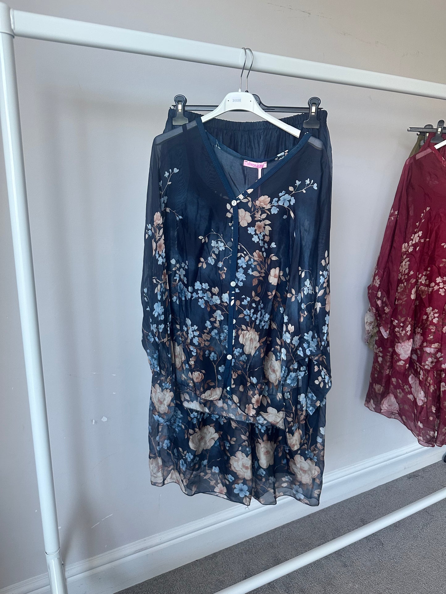 Luna Floral Chiffon-Silk Co Ord