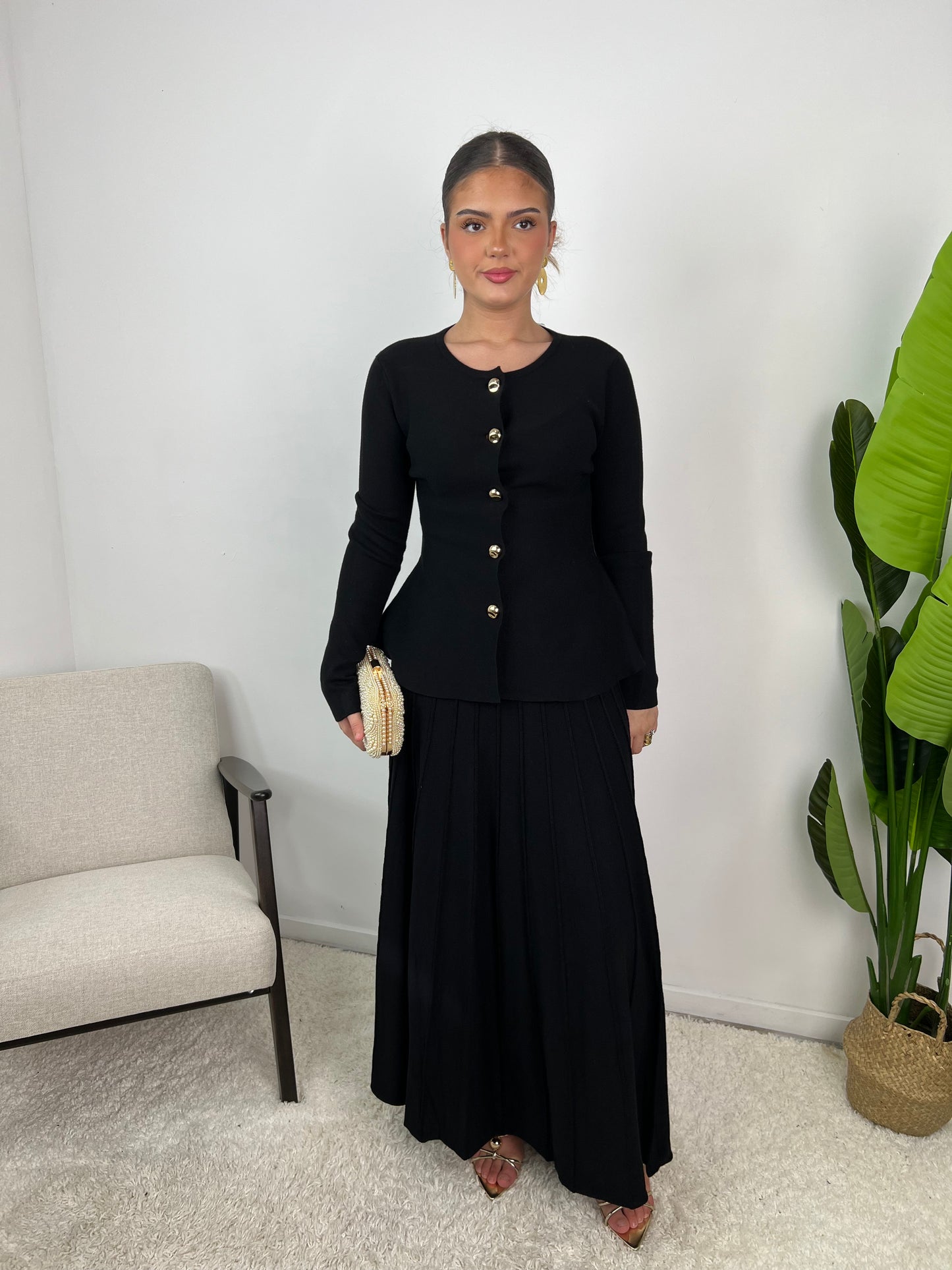 Nina Cardigan Knit Skirt Co Ord