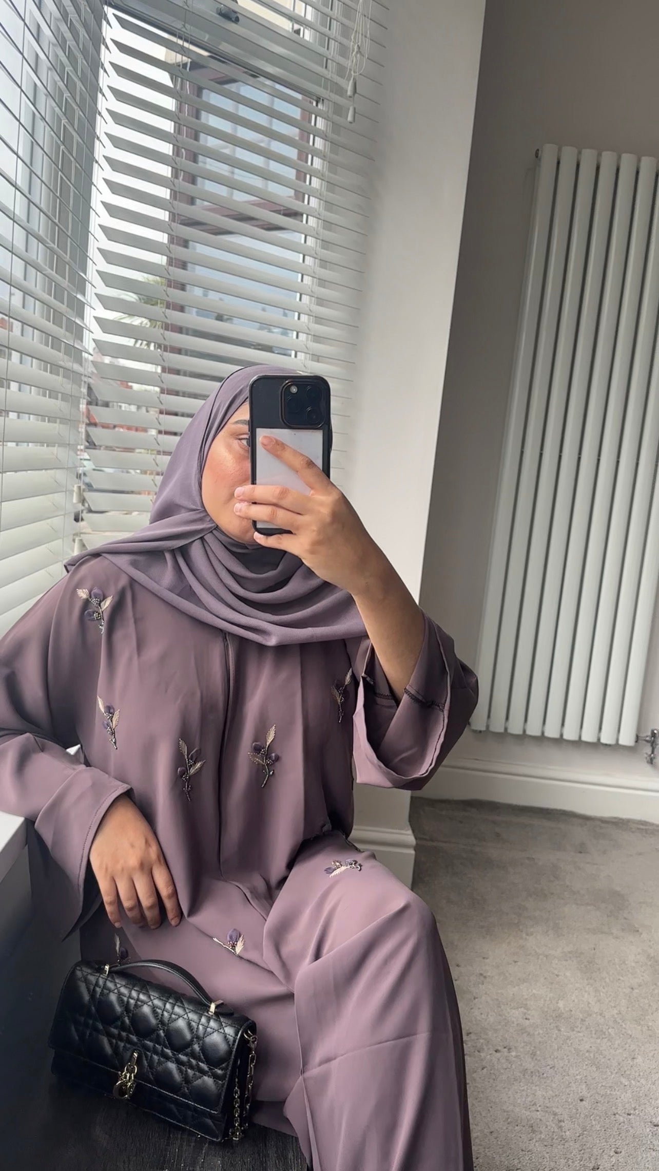 Khadeejah Embellished Abaya with Hijab