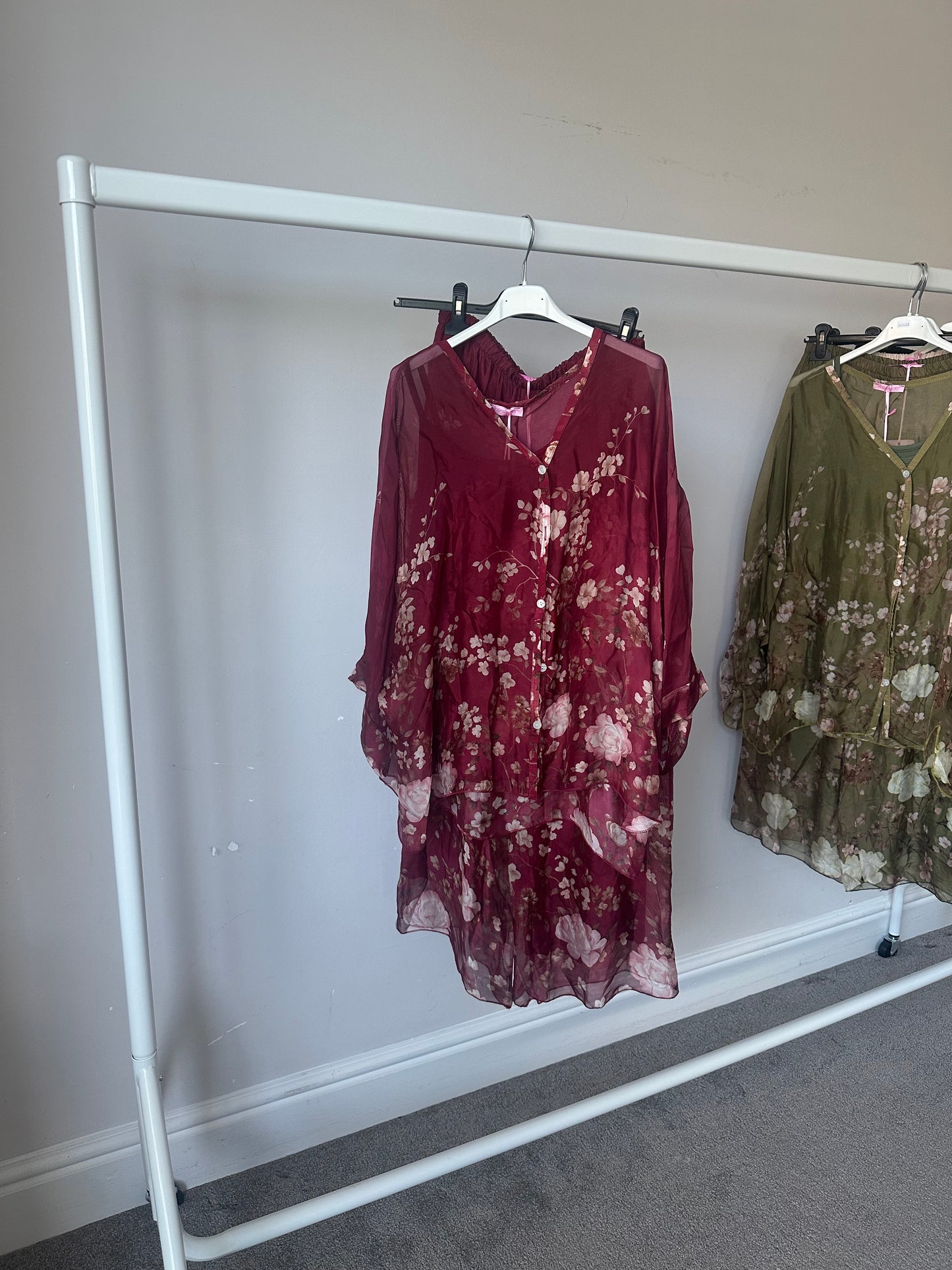 Luna Floral Chiffon-Silk Co Ord