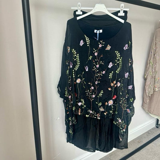 Sasha Chiffon Silk Embroidered Coord