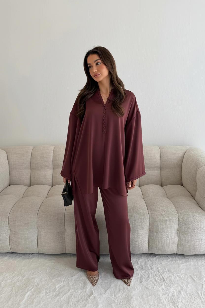 Norah Button Detail Co Ord
