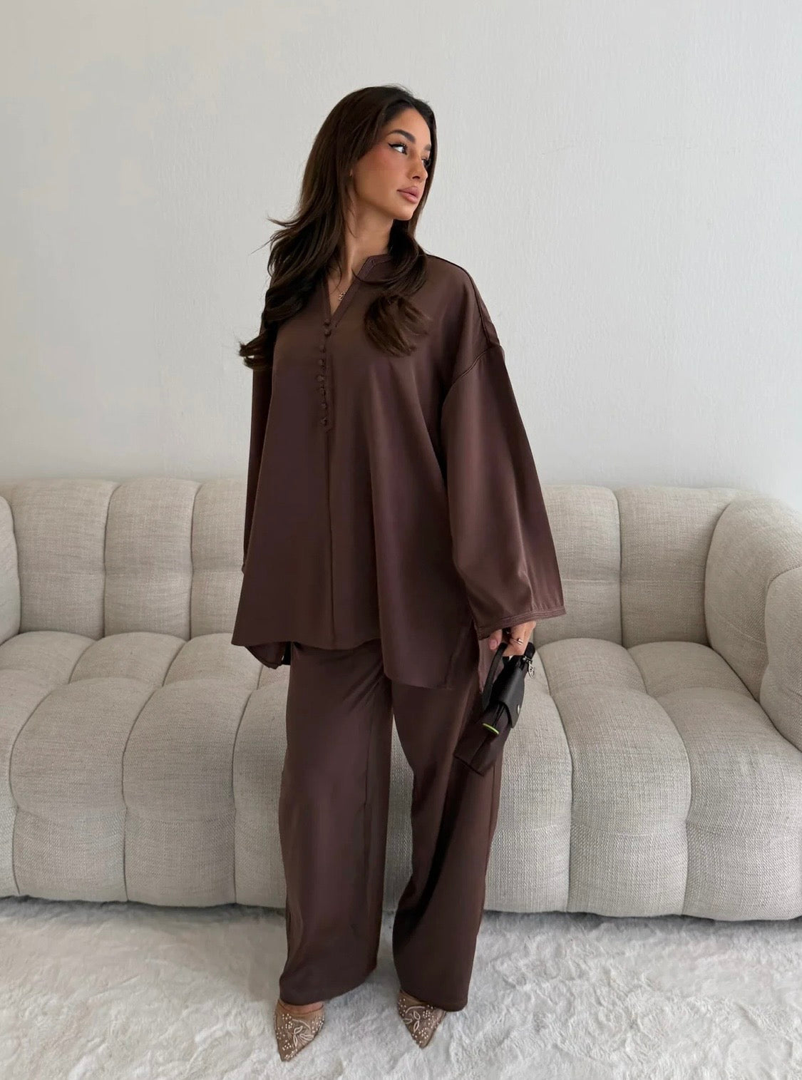 Norah Button Detail Co Ord