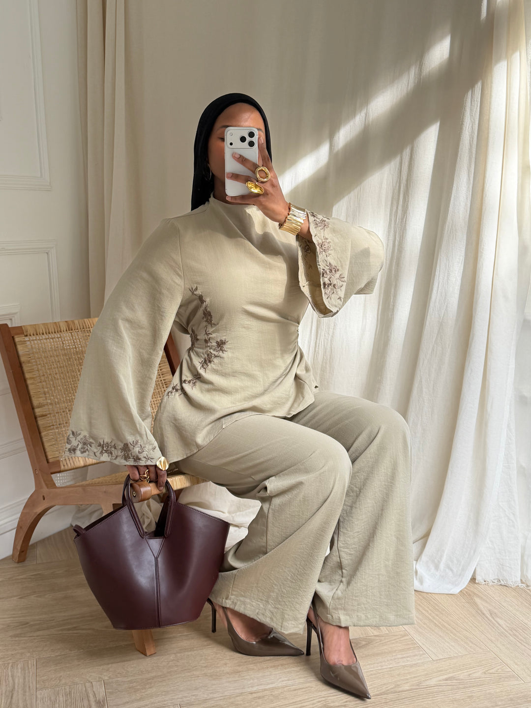 Zaiba Embroidered Co Ord