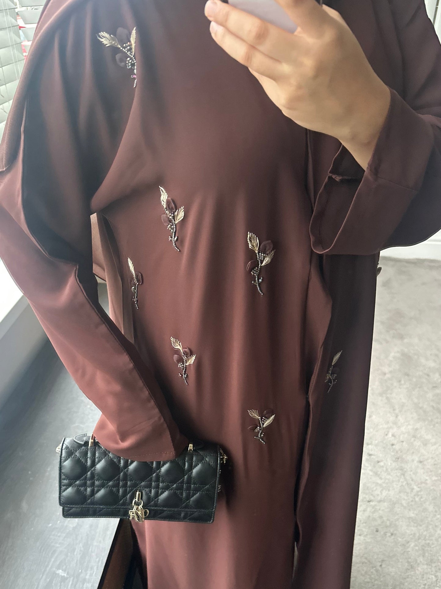 Khadeejah Embellished Abaya with Hijab