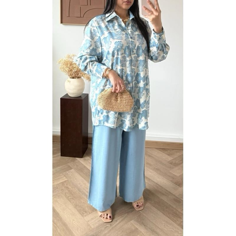 Ameesa Floral Textured Coord