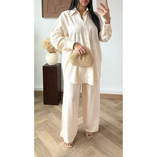 Ameesa Floral Textured Coord