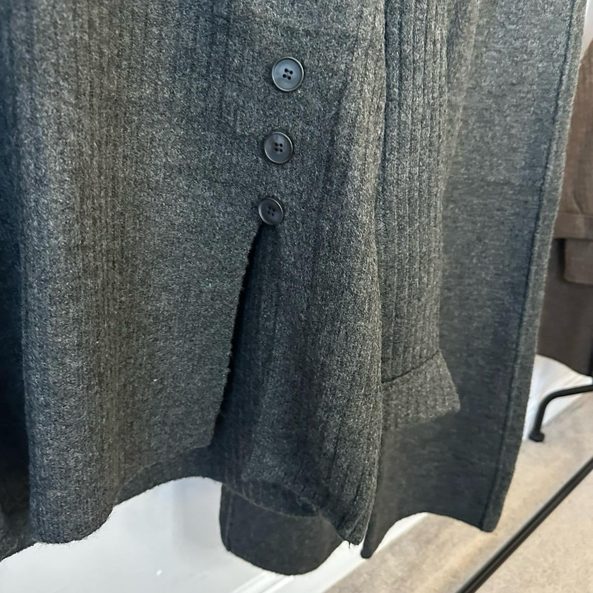 Premium Knit Side Slit Button Matching Winter Coord Set - Modest Womenswear