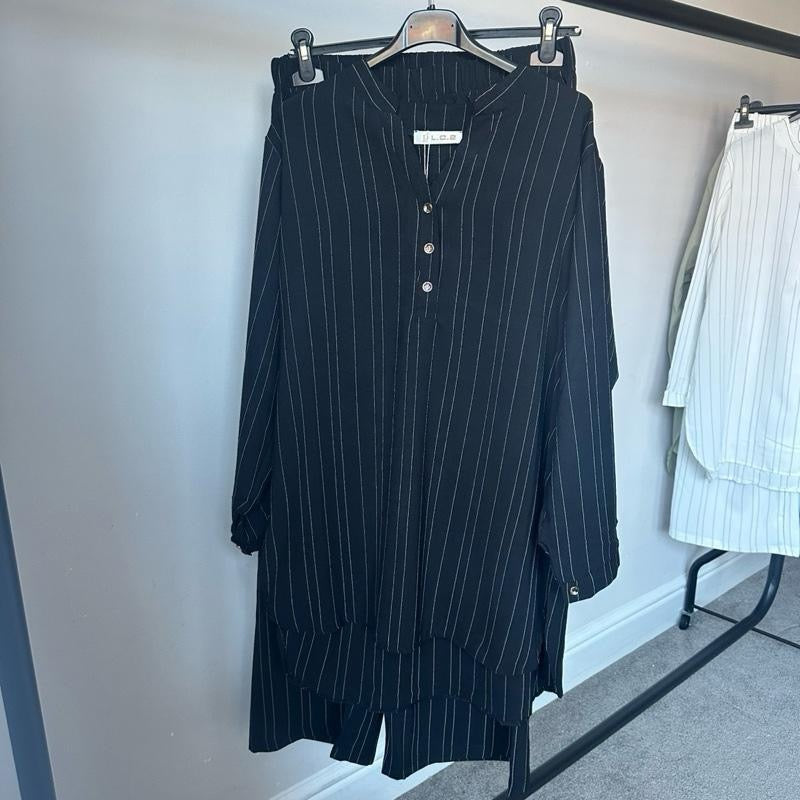 Pinstripe Tunic Style Coord