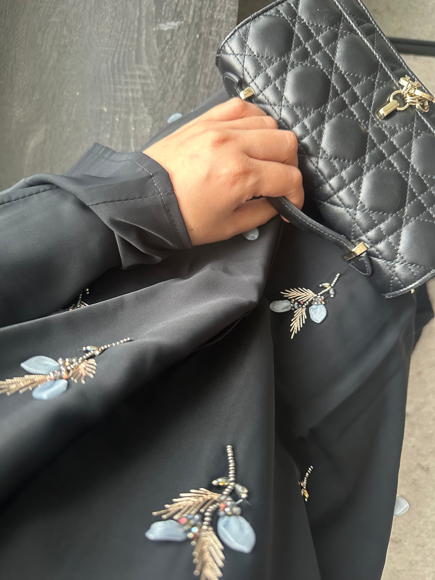 Khadeejah Embellished Abaya with Hijab