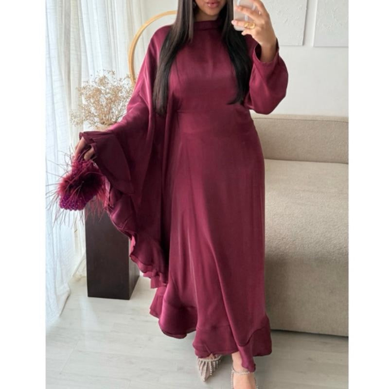 Ruffle Inner tie Belt Maxi Dress