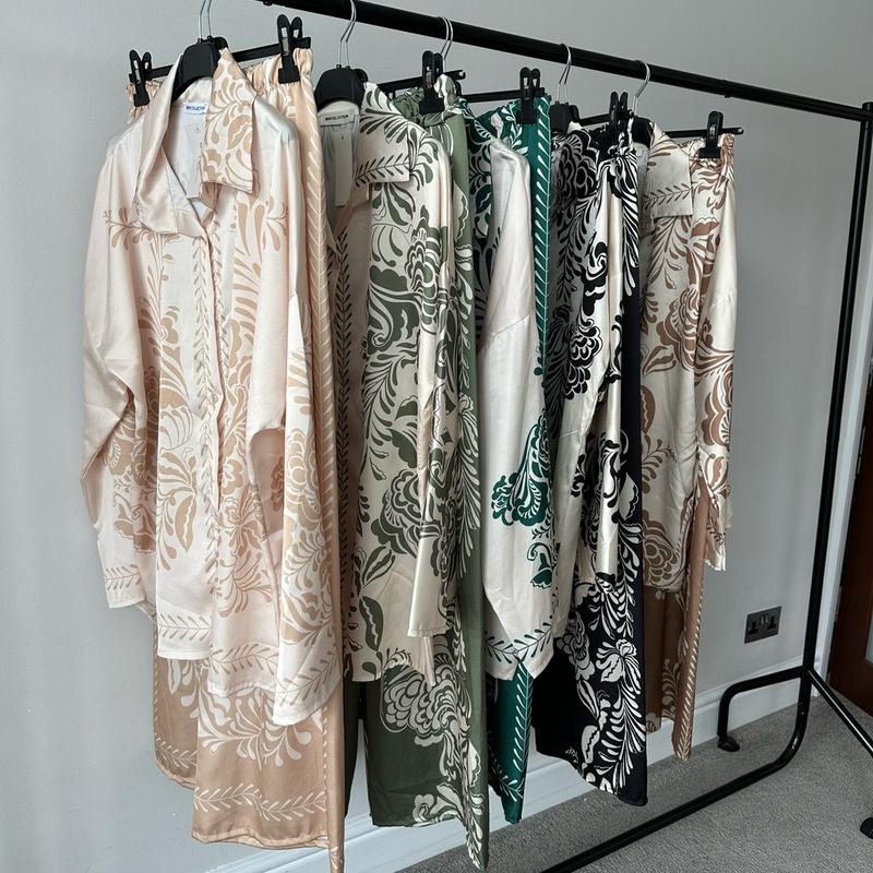 Floral print summer modest co-ord Long Sleeve Womenswear set