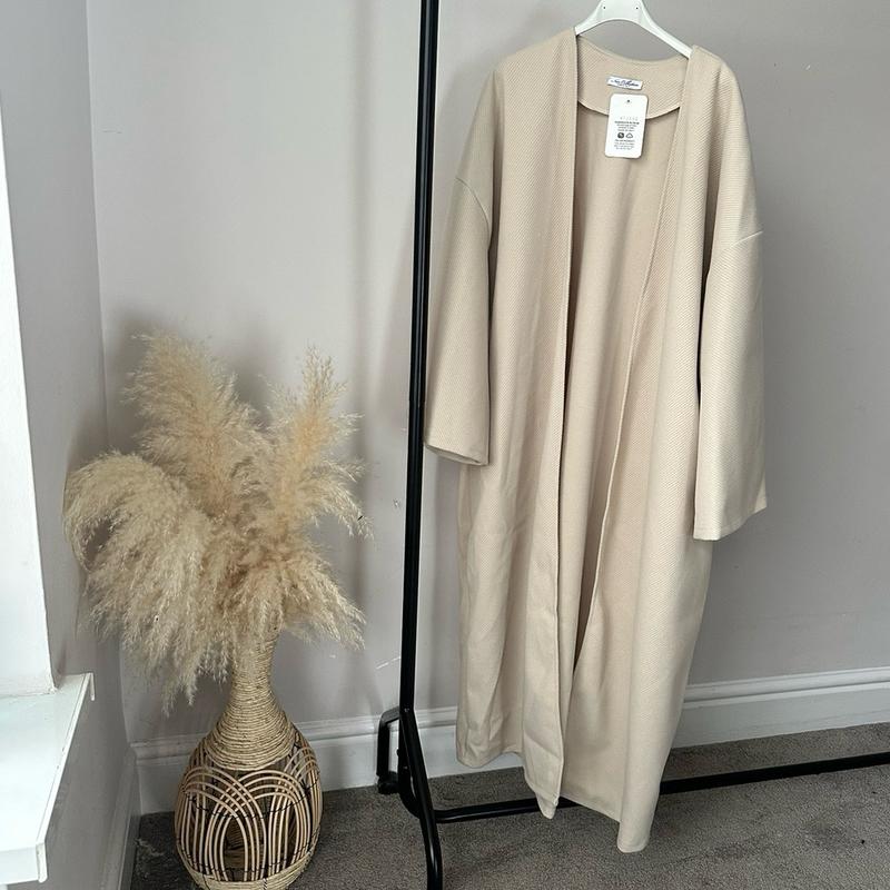 Textured Winter Open Long style Coatigan / Coat - Womenswear Outerwear